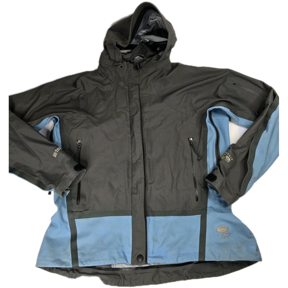Mountain Hardwear Jacket Womens 8 Blue Conduit Softshell Waterproof Hike‎ Climb
